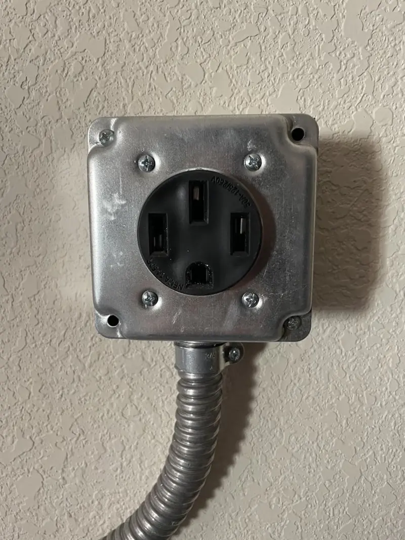 NEMA 14-50 outlet installed for Electrical Panel Upgrade in Gold River
