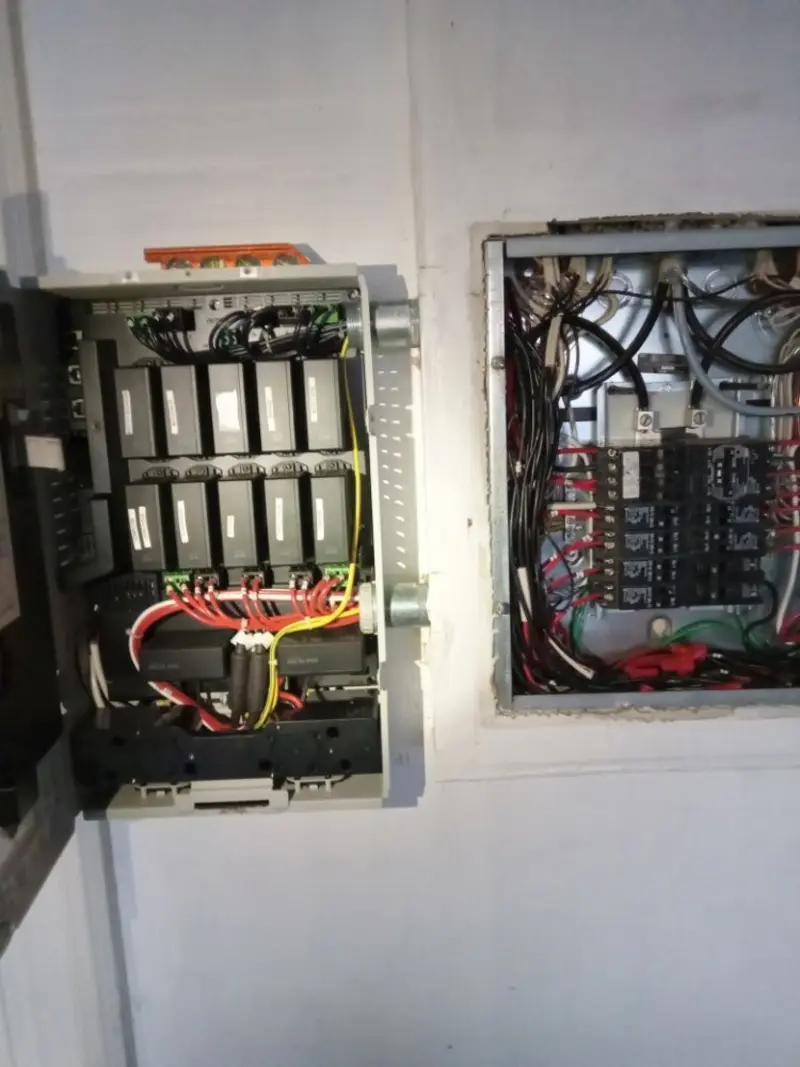 Electrical panel upgrade completed for Security Camera Wiring in Gold River